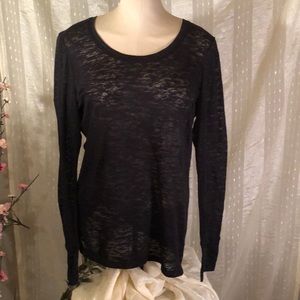 Black long sleeve T-shirt